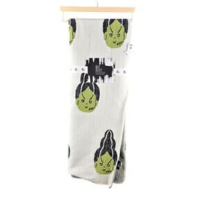 Viral Noir Night Bride of Frankenstein 50" x 70" Decorative Throw NWT